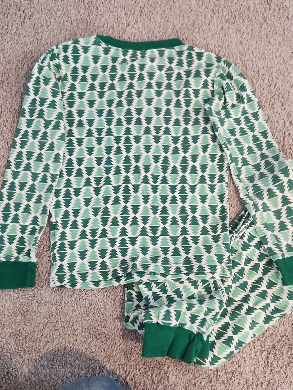 Carter's Green Patterned Tree-Print Pajama Set